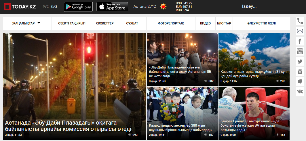 Today.kz portal: +250% traffic